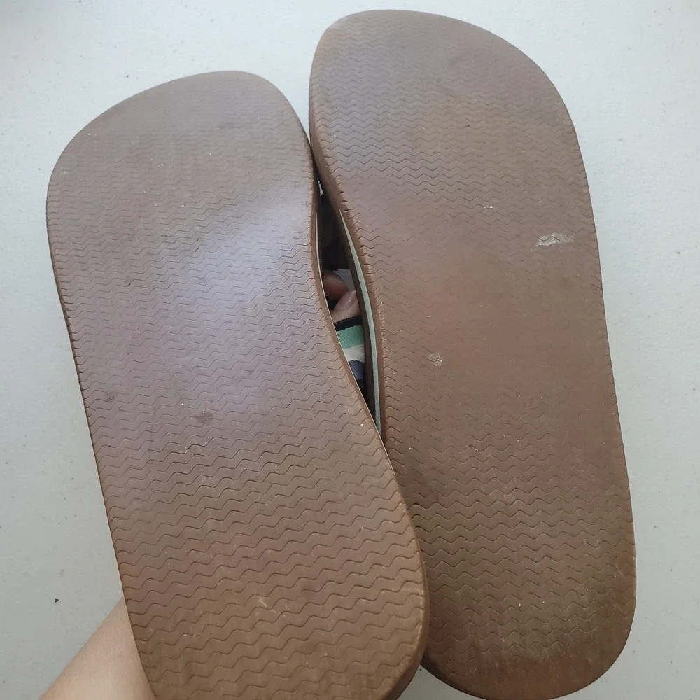 Vineyard Vines Sandals‎ Flip Flops Men Size 10 Textile Multicolor Upper